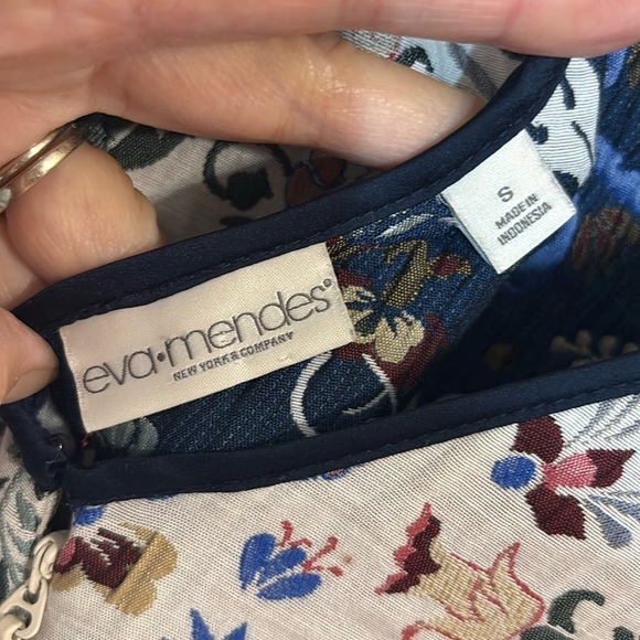 Eva Mendes New York & Co Dress Floral Jacquard Bridesmaid Sheath, Small - Picture 6 of 7